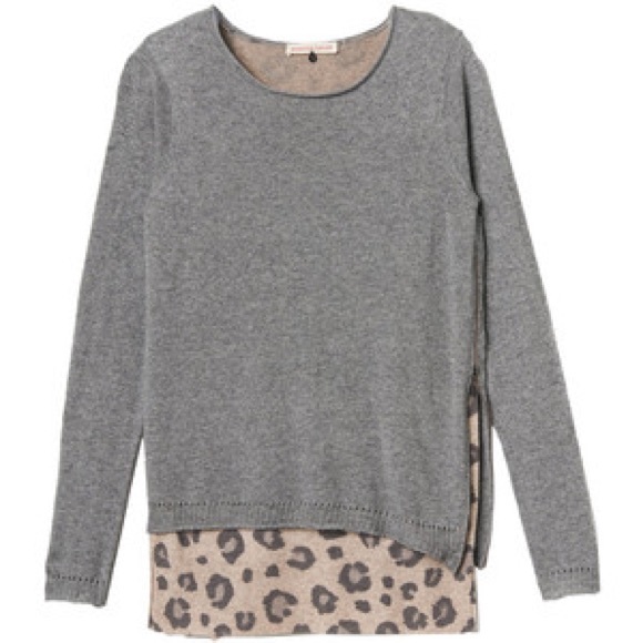 Rebecca Taylor Sweaters - Final sale❤️Rebecca Taylor leopard layered sweater